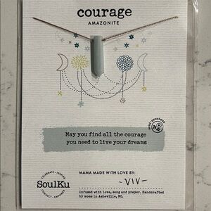 SoulKu Amazonite Courage Necklace